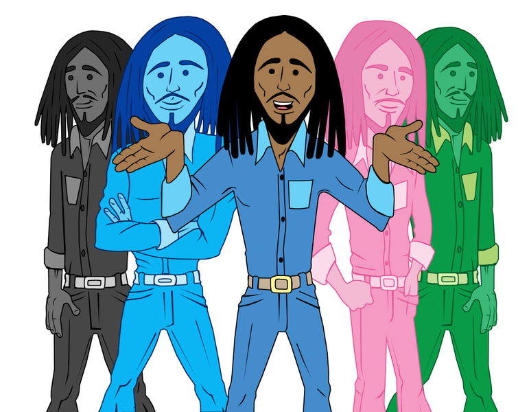 "People are people. Black, blue, pink, green... God make no rules about color."  -Bob Marley